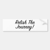 Relaxen Sie die Reise - Blackscript Autoaufkleber (Vorne)