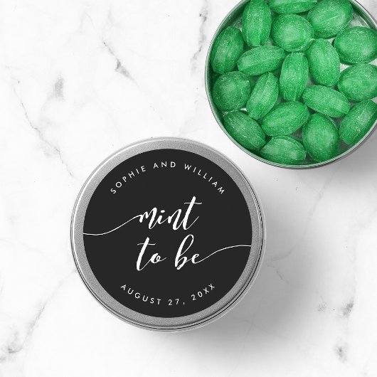 Relaxen Sie die Skriptminte, um eine bearbeitbare  Runder Aufkleber