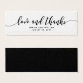 Relaxen Sie Script-Liebe und dank Gastgeschenk Hoc (Vorne & Hinten)