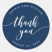 Relaxen Sie Skript dank bearbeitbarer Hintergrundf Runder Aufkleber (Vorderseite)