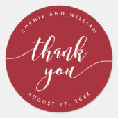 Relaxen Sie Skript dank bearbeitbarer Hintergrundf Runder Aufkleber (Vorderseite)