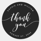 Relaxen Sie Skript dank bearbeitbarer Hintergrundf Runder Aufkleber (Vorderseite)