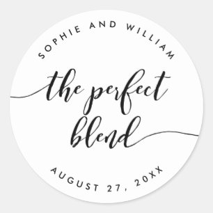 Relaxen Sie Skript die perfekte Blend-Gastgeschenk Runder Aufkleber