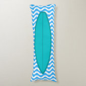 Relaxen Türkis Blue Waves Surfen Kissen Körper (Vorderseite Vertikal)