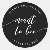 Relaxen von Skript bedeutet, dass die Farbhochzeit Runder Aufkleber (Vorderseite)