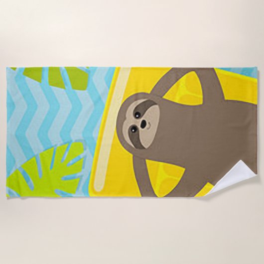 "Relaxfaultier"  Strandtuch (Vorderseite)