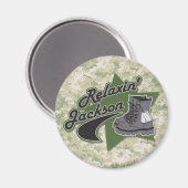 Relaxin' Jackson Magnet (Vorderseite/Rückseite)