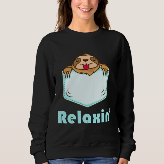 Relaxin Sloth Sweatshirt (Vorderseite)
