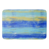 Relaxing Beach Aqua Turquiose Nautical  Badematte (Vorderseite)