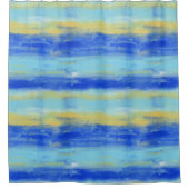 Relaxing Beach Aqua Turquiose Nautical Duschvorhang (Vorderseite)