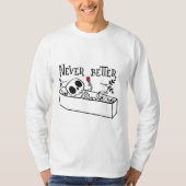 Relaxing Coffin Skeleton T-Shirt (Vorderseite)