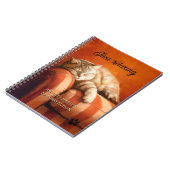 Relaxing Ginger Cat Notebook Notizblock (Linke Seite)