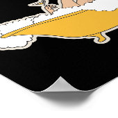 Relaxing in Bathroom Poster (Ecke)