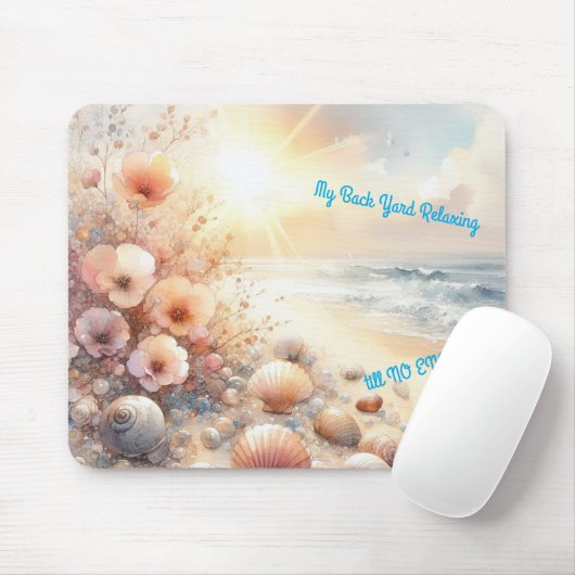 Relaxing on a Beach Somewhere Mousepad (Mit Mouse)