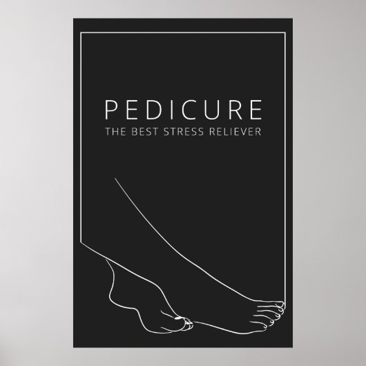 Relaxing Pedicure Minimalist Poster (Vorne)