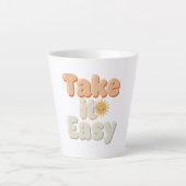 Relaxing "Take It Easy" with Smiling Sun Milchtasse (Vorderseite)
