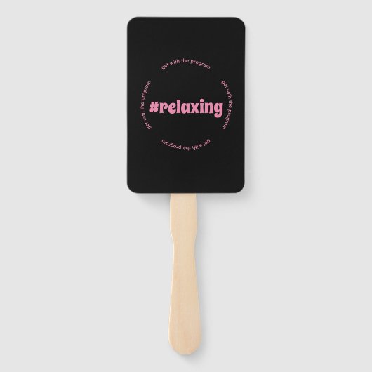 #relaxing Vibes Fächer (Rückseite)