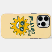 RELAXING Zeit lächelnd Sonne mit Sonnenbrille Case-Mate iPhone Hülle (Rückseite (Horizontal))