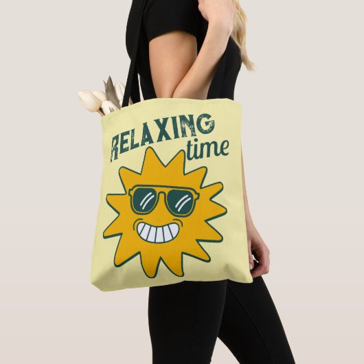 RELAXING Zeit lächelnd Sonne mit Sonnenbrille Tasche (Von Nahem)