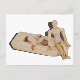 RelaxingOnRubberbankBoat042014.png Postkarte