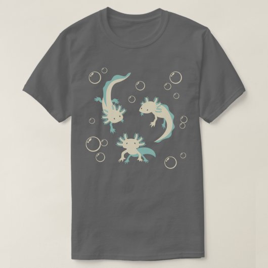 Relaxolotl Aquamarin T-Shirt (Design vorne)