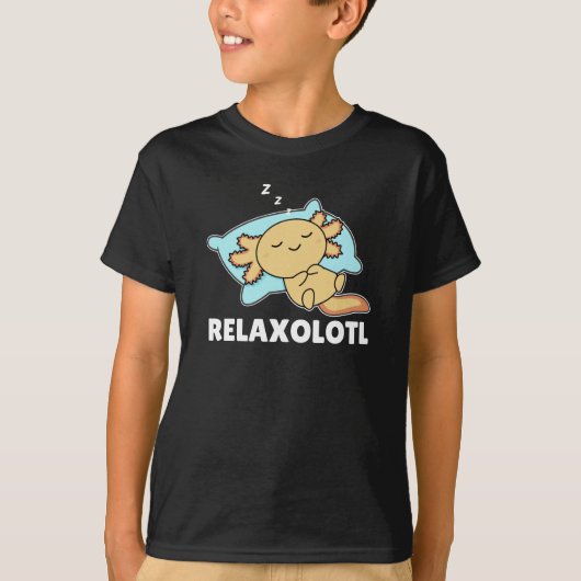 Relaxolotl Axolotl Lovers, Cute Animals Relax T-Shirt (Vorderseite)