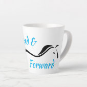 Relaxt & Forward Latte Tasse von Anna Blake. (Rechte Ecke)