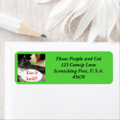 Relaxte Cat Address Labels von RoseWrites (Insitu)