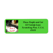 Relaxte Cat Address Labels von RoseWrites (Vorne)
