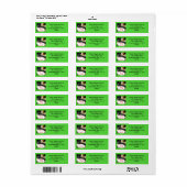 Relaxte Cat Address Labels von RoseWrites (Vorne)