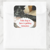 Relaxte Cat Sticker von RoseWrites (Tasche)