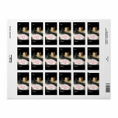 Relaxte Katze toleriert Hundeschriften von RoseWri Adressaufkleber (Vorne)