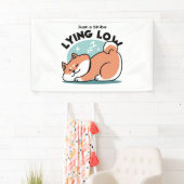 Relaxte Shiba Inu Art: Nur eine Shiba, die niedrig Banner (Insitu)