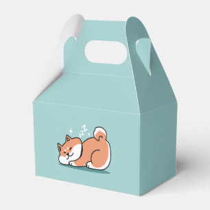 Relaxte Shiba Inu Art: Nur eine Shiba, die niedrig Geschenkschachtel