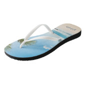 Relaxter Calm Beach Scene Palm Tree Flip Flops Badesandalen (Schrägansicht)