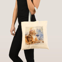 Relaxter Ginger Cat Tote Bag