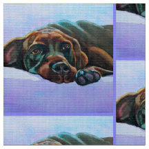 Relaxter Schokolade Labrador Retriever Dog Fabric