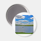 Relaxter See Magnet (Vorderseite/Rückseite)