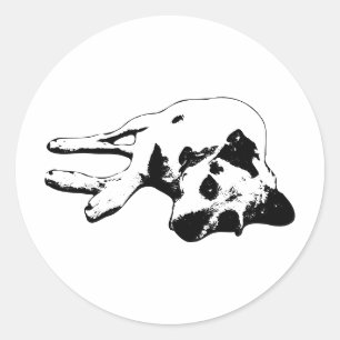Relaxter Terrier Mix Lying Pose Sticker