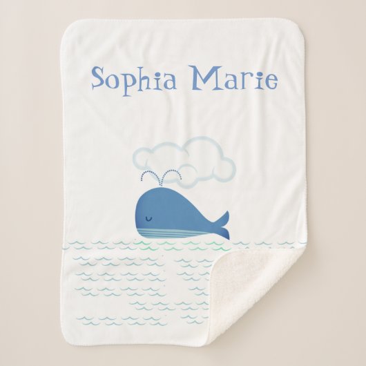 Relaxter Wal Sherpadecke (Vorderseite)