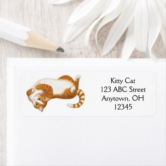 Relaxtes Ginger Tabby Cat Label (Insitu)
