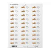 Relaxtes Ginger Tabby Cat Label (Vorne)