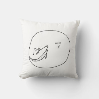 Relaxwochenende mit einem Tierhund im Retro-Stil Kissen