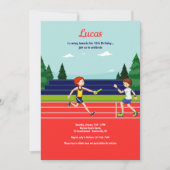 Relay Race Birthday Party Einladung (Vorderseite)