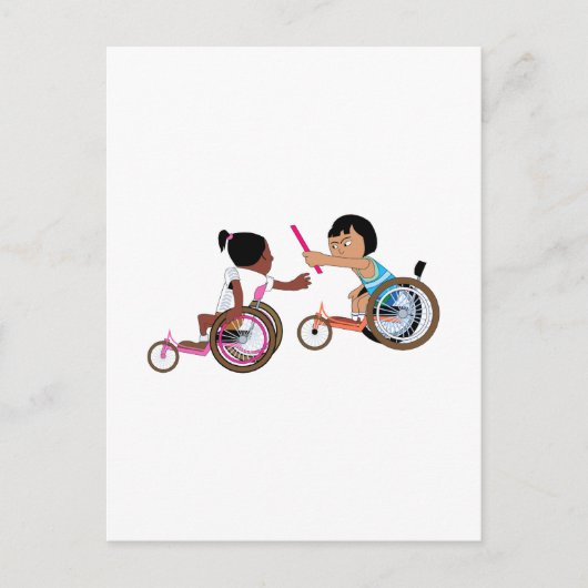 Relay Race Postkarte (Vorderseite)
