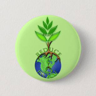 Releaf verringern Gerecycelt Button