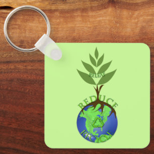 Releaf verringern Gerecycelt Schlüsselanhänger