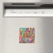 "Release" abstrakter Kühlschrank Magnet (In Situ (Geschirrspüler))