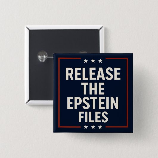 Release der Epstein-Dateien Button (Vorne & Hinten)
