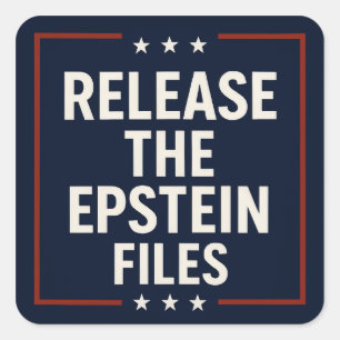 Release der Epstein-Dateien Quadratischer Aufkleber